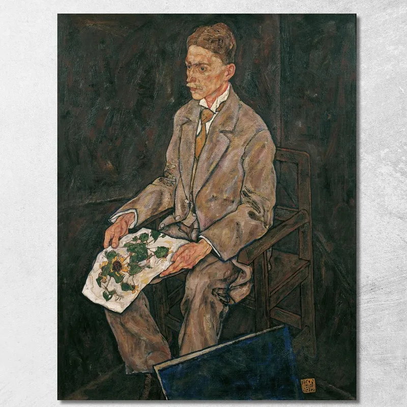 Portrait Of Dr. Franz Martin Haberditzl Egon Schiele canvas print