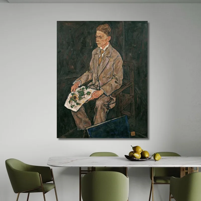 Porträt Von Dr. Franz Martin Haberditzl Egon Schiele