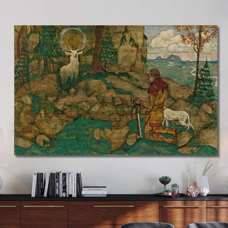 La Visión De San Huberto Egon Schiele