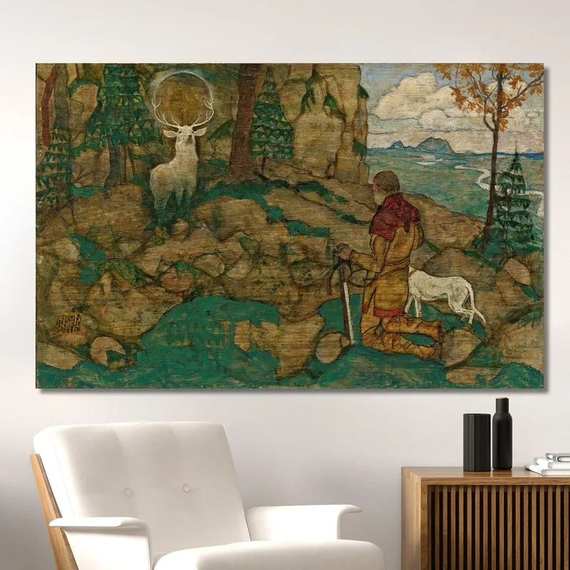 La Visión De San Huberto Egon Schiele
