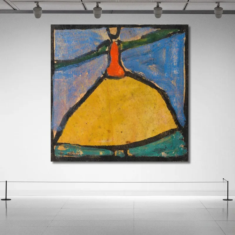 Mujer Con Brazos Extendidos Y Falda Amarilla Egon Schiele