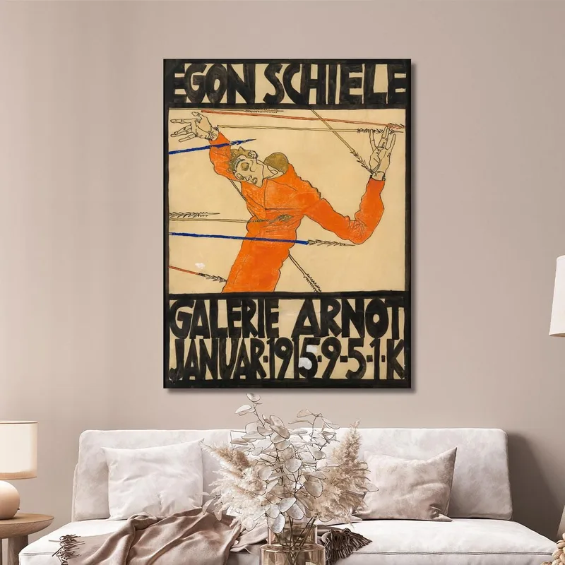 Manifesto Della Mostra Di Schiele Alla Galerie Arnot Egon Schiele