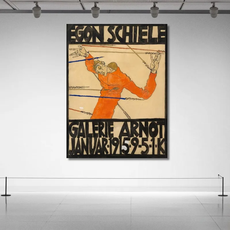 Manifesto Della Mostra Di Schiele Alla Galerie Arnot Egon Schiele