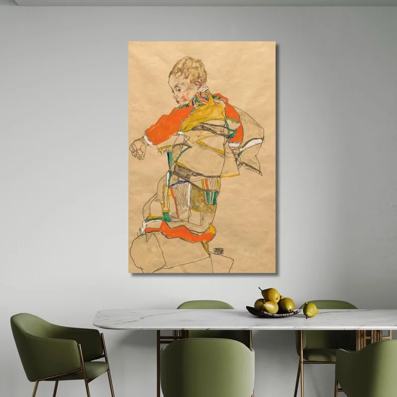 Porträt Eines Kindes Anton Peschka Jr. Egon Schiele