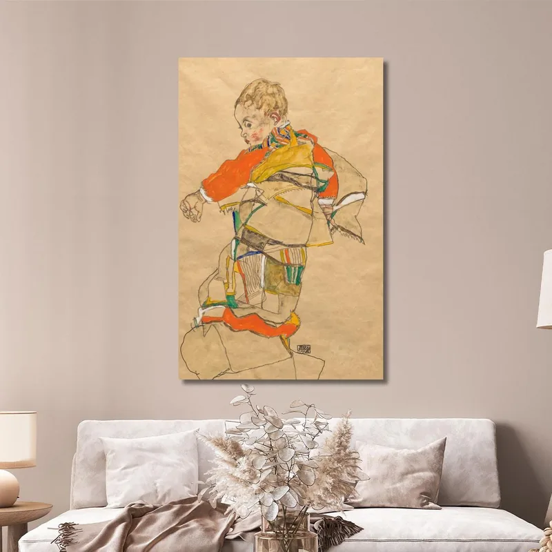 Porträt Eines Kindes Anton Peschka Jr. Egon Schiele