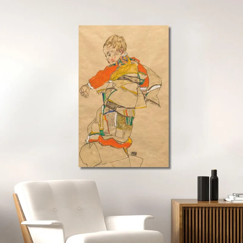 Porträt Eines Kindes Anton Peschka Jr. Egon Schiele