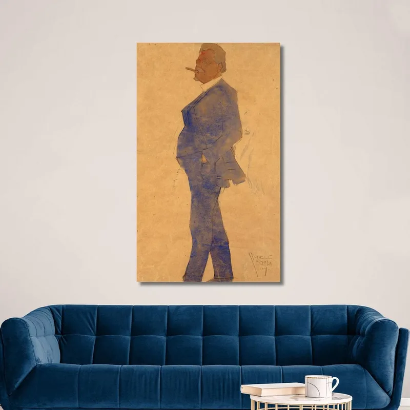 Portrait De Leopold Czihaczek Egon Schiele