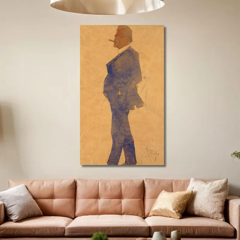 Portrait De Leopold Czihaczek Egon Schiele