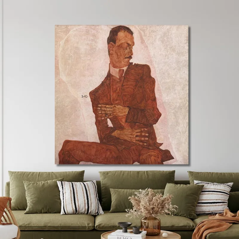 Porträt Arthur Roessler Egon Schiele