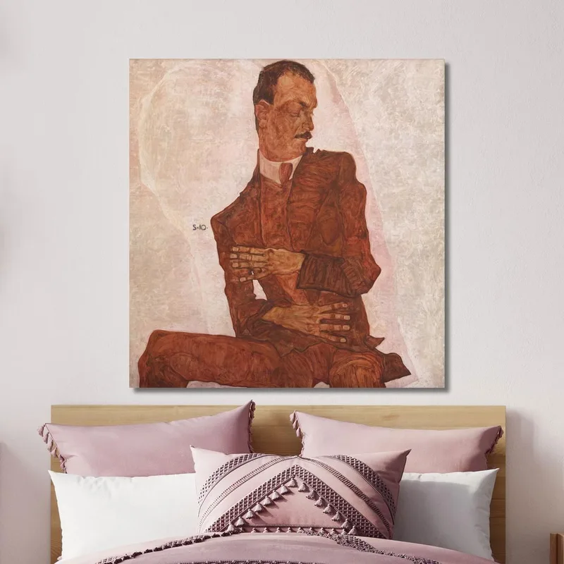 Porträt Arthur Roessler Egon Schiele