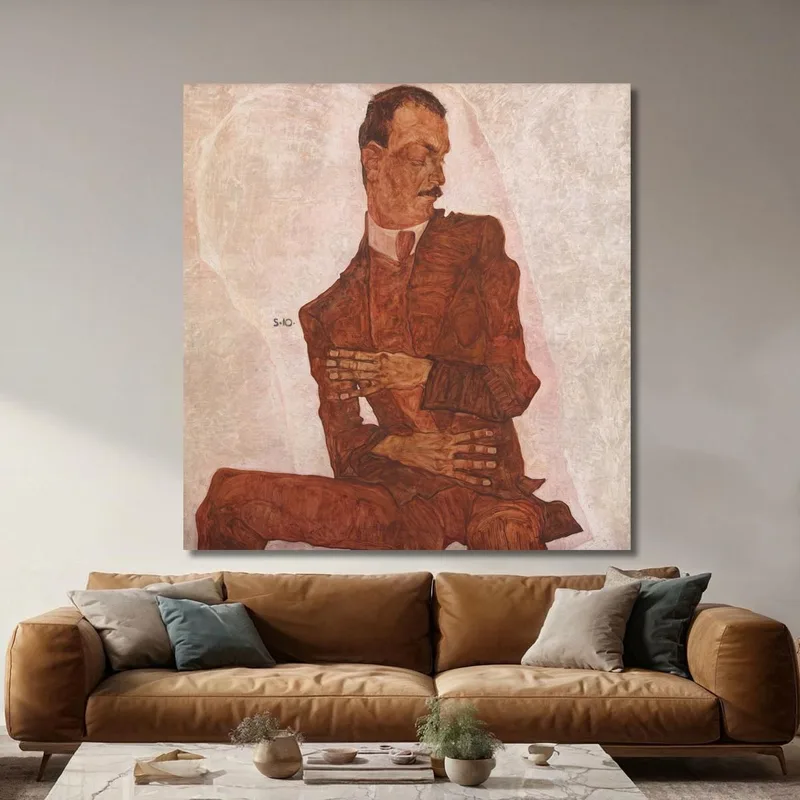Porträt Arthur Roessler Egon Schiele