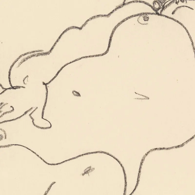 Liegender Akt Egon Schiele