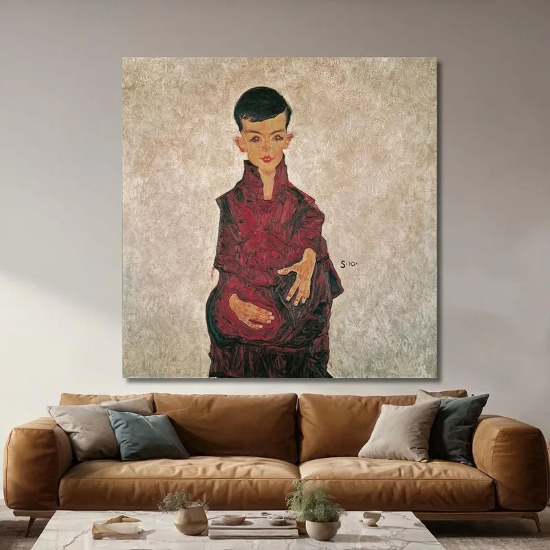 Niño Reiner Retrato De Herbert Reiner Egon Schiele