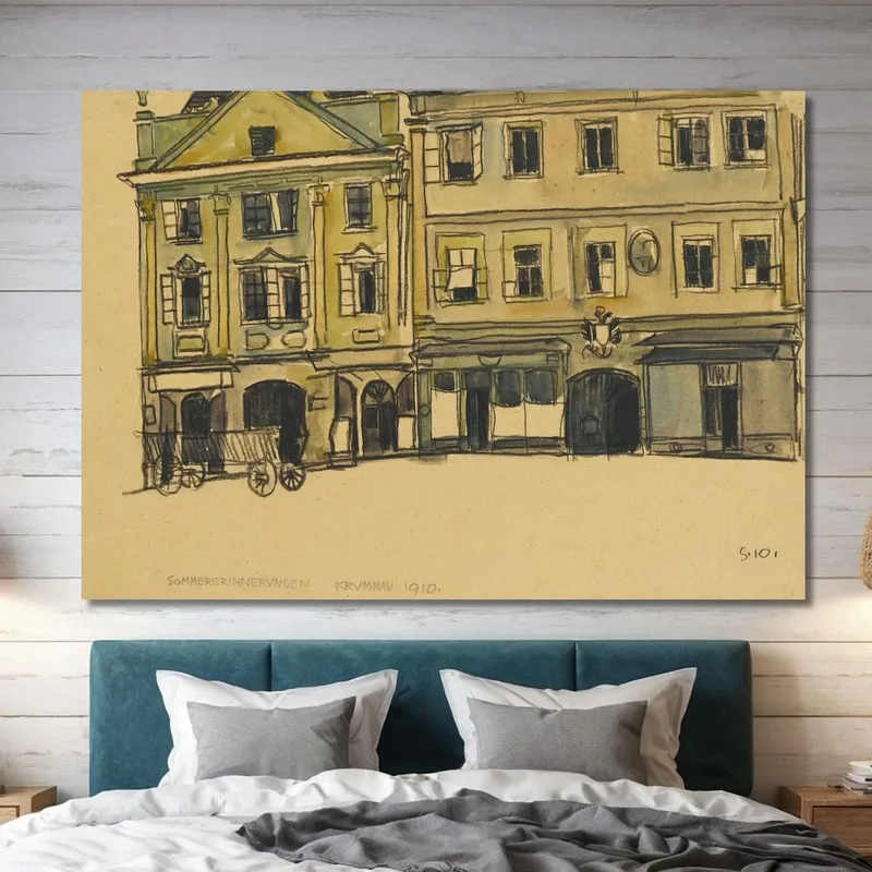 Ringplatz-Krummau Egon Schiele