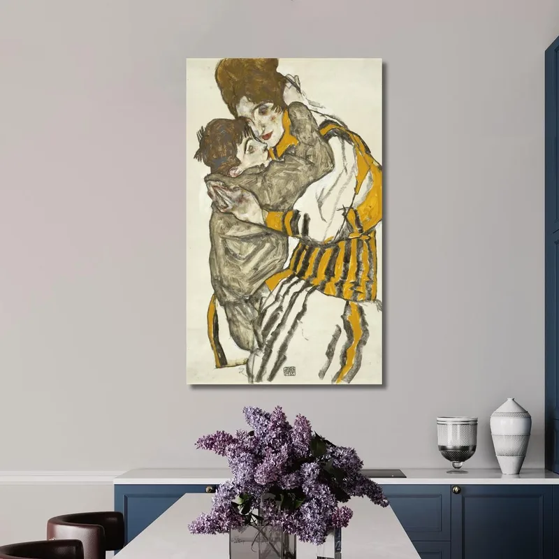 Schiele'S Wife With Her Little Nephew Egon Schiele