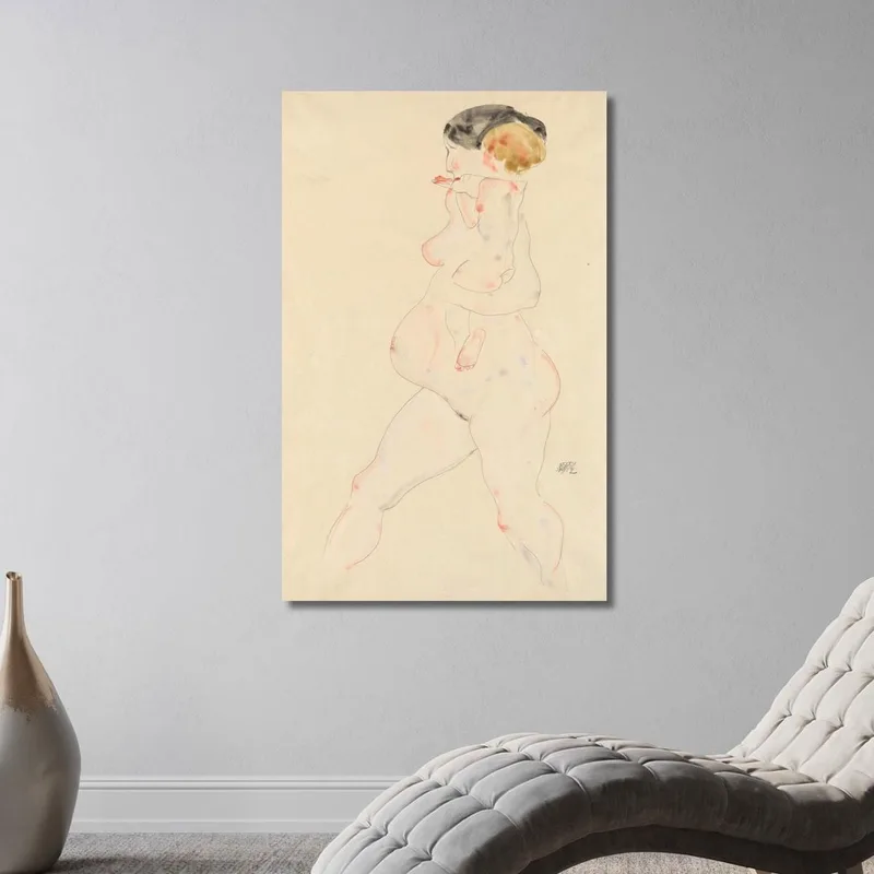 Donna Incinta Con Bambino In Braccio Egon Schiele