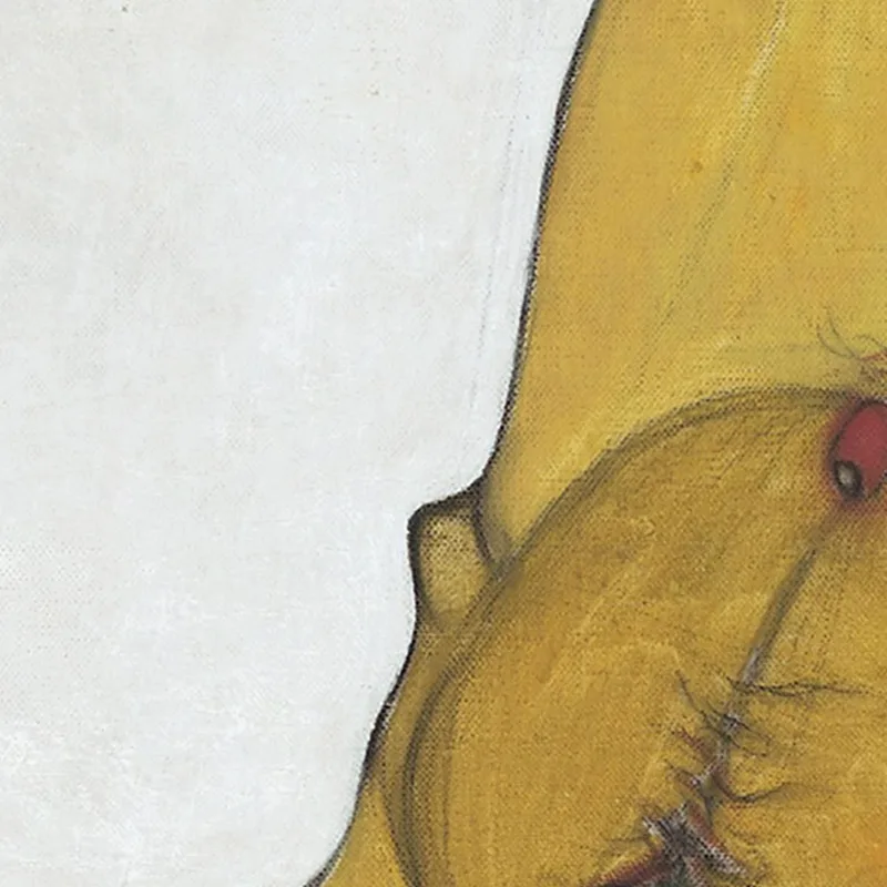 Autorretrato Masculino Desnudo Sentado Egon Schiele