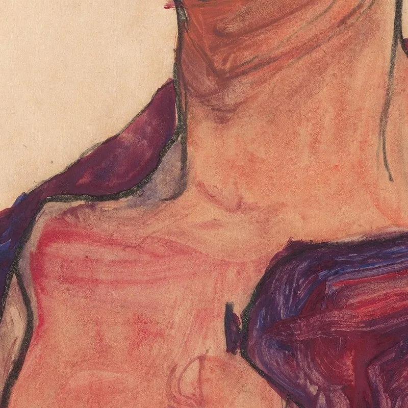 Autoportrait Grimaçant Egon Schiele