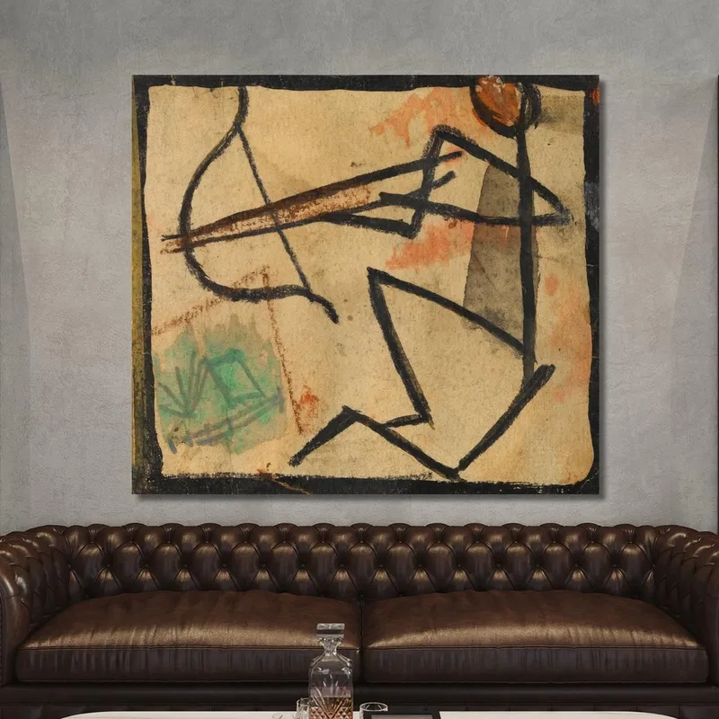 Omino Con Arco E Freccia Egon Schiele