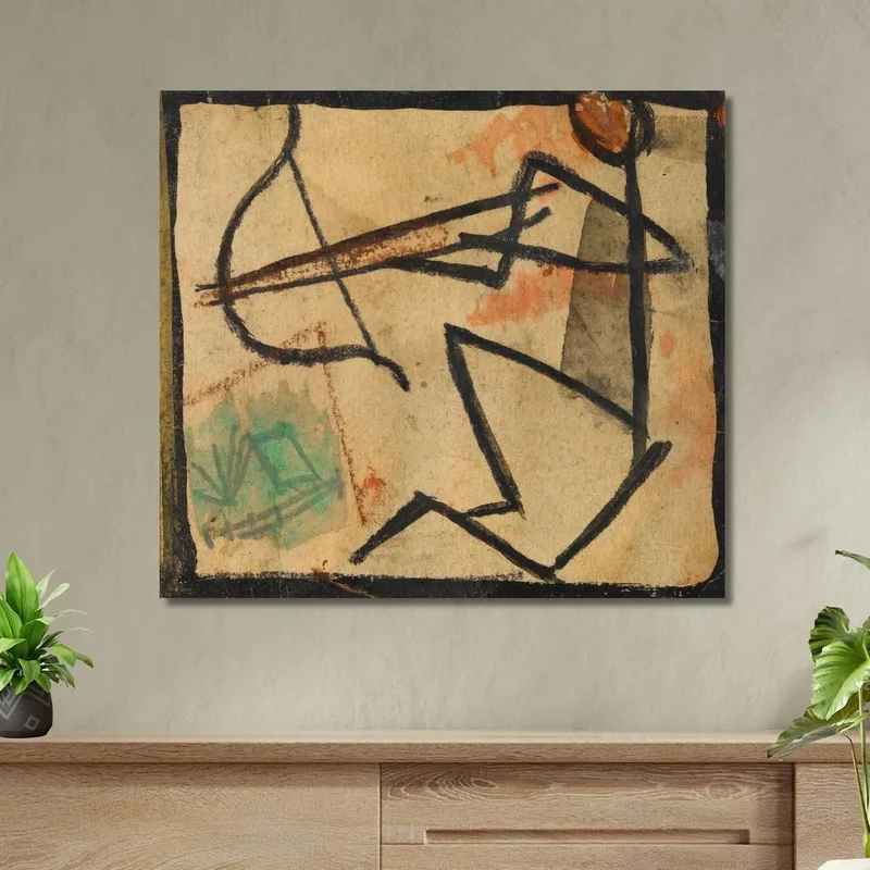 Omino Con Arco E Freccia Egon Schiele