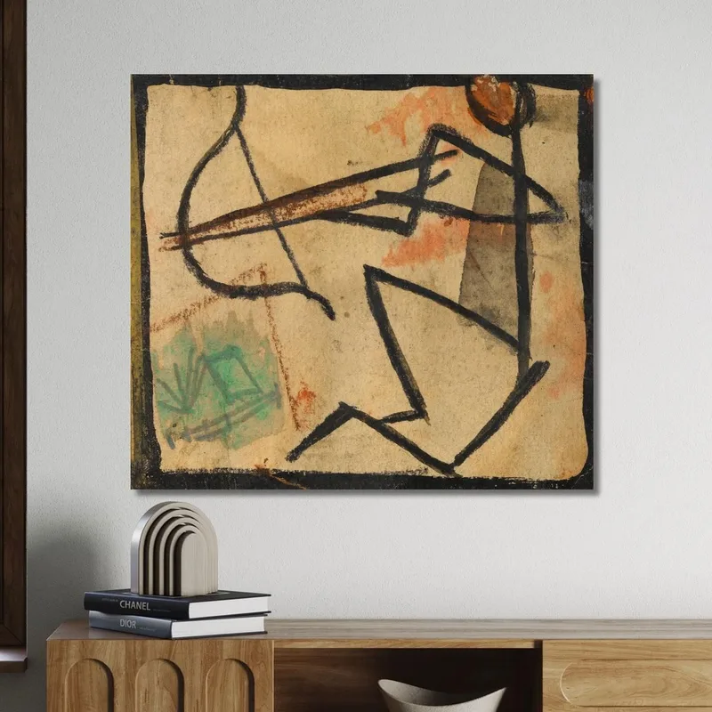 Omino Con Arco E Freccia Egon Schiele