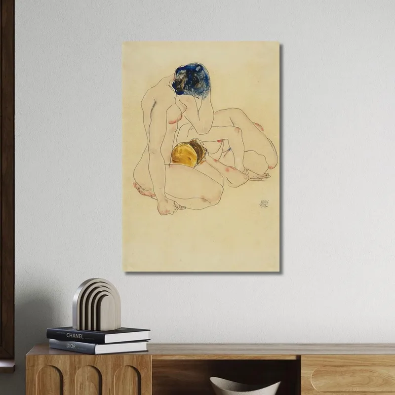 Deux Amies Egon Schiele