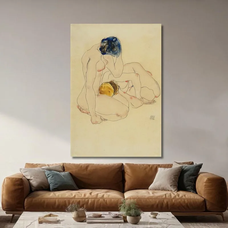 Deux Amies Egon Schiele