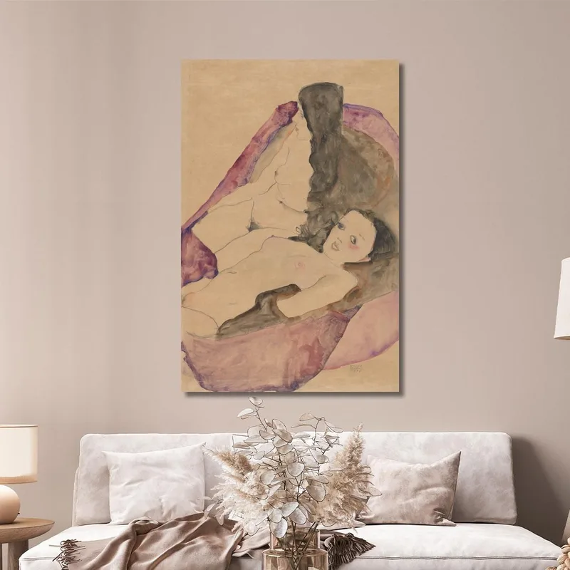 Two Reclining Nudes Egon Schiele