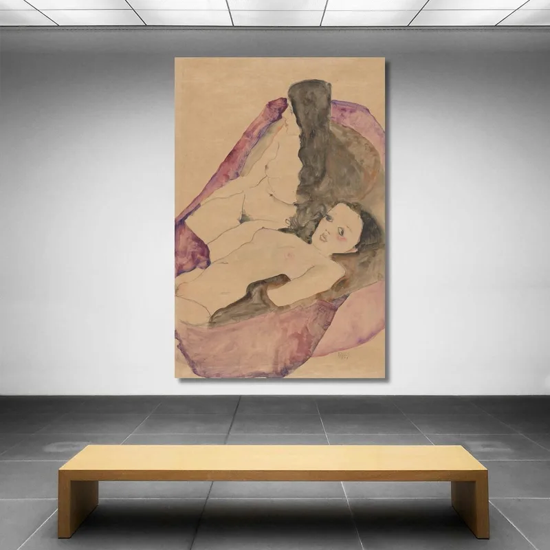 Two Reclining Nudes Egon Schiele