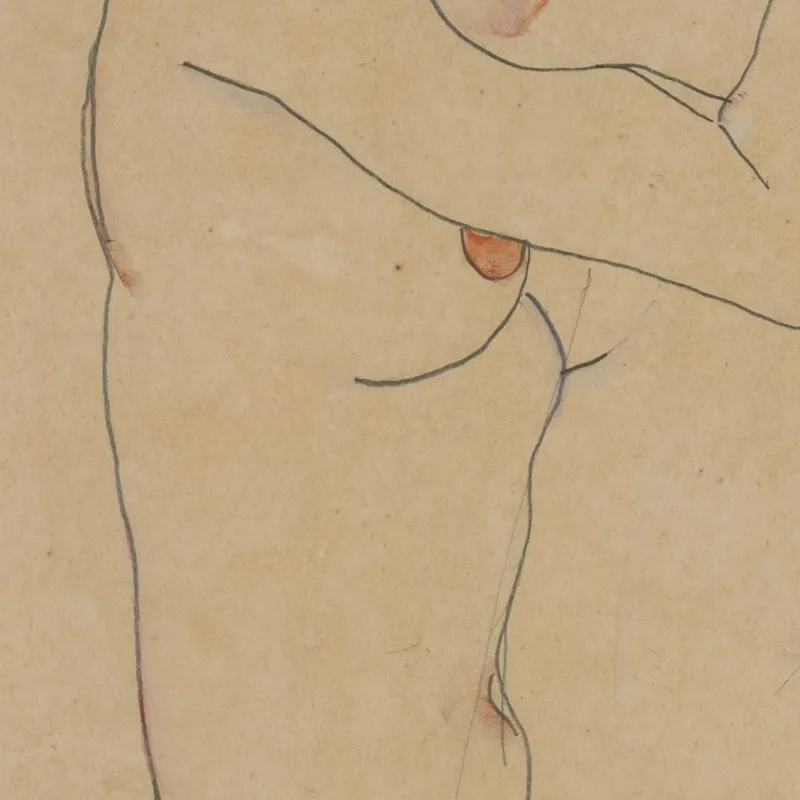 Two Women Embracing Egon Schiele