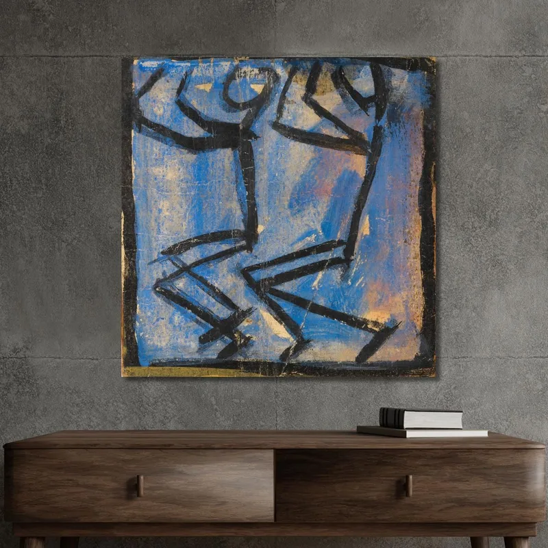 Two Stick Figures Egon Schiele