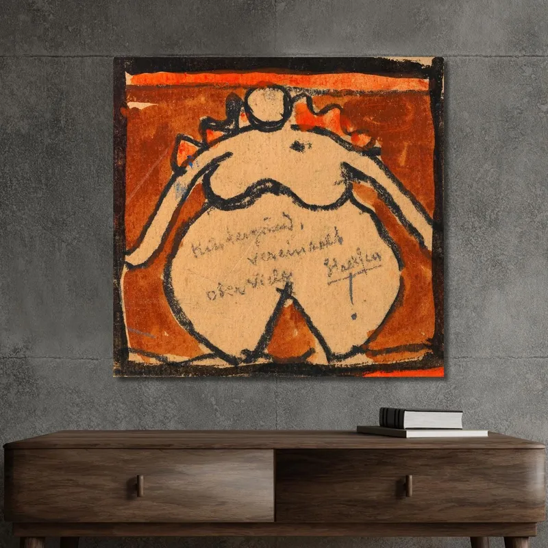 Nu Féminin Opulent Egon Schiele