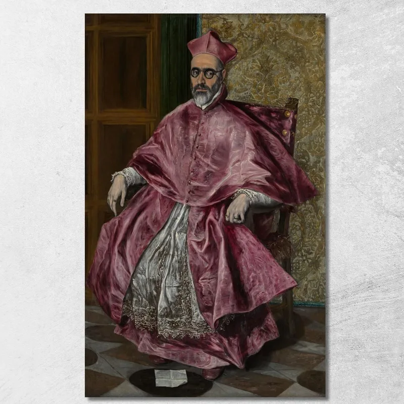 Cardenal Fernando Niño De Guevara (1541-1609) El Greco (Domenikos Theotokopoulos) cuadro en lienzo