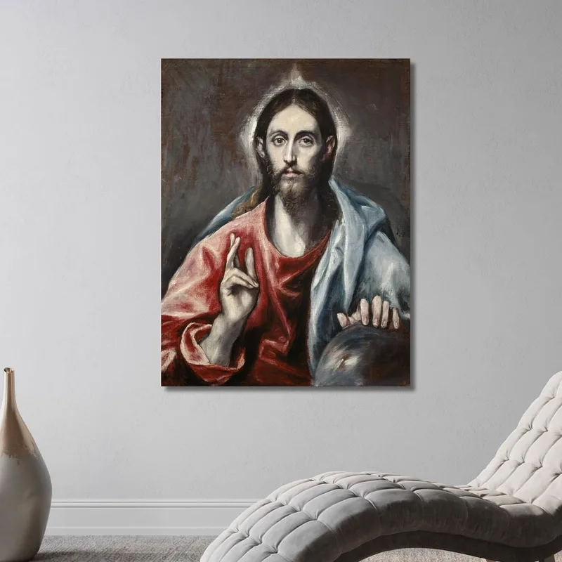 Cristo Benedicente, Il Salvatore Del Mondo El Greco (Domenikos Theotokopoulos)