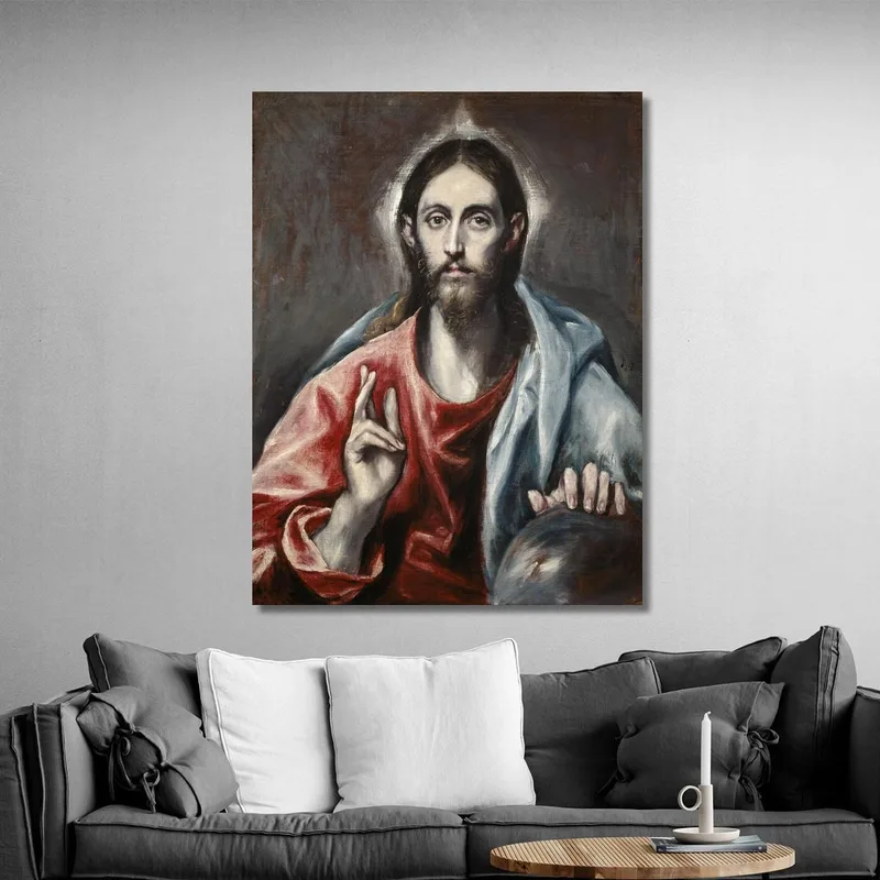 Cristo Benedicente, Il Salvatore Del Mondo El Greco (Domenikos Theotokopoulos)
