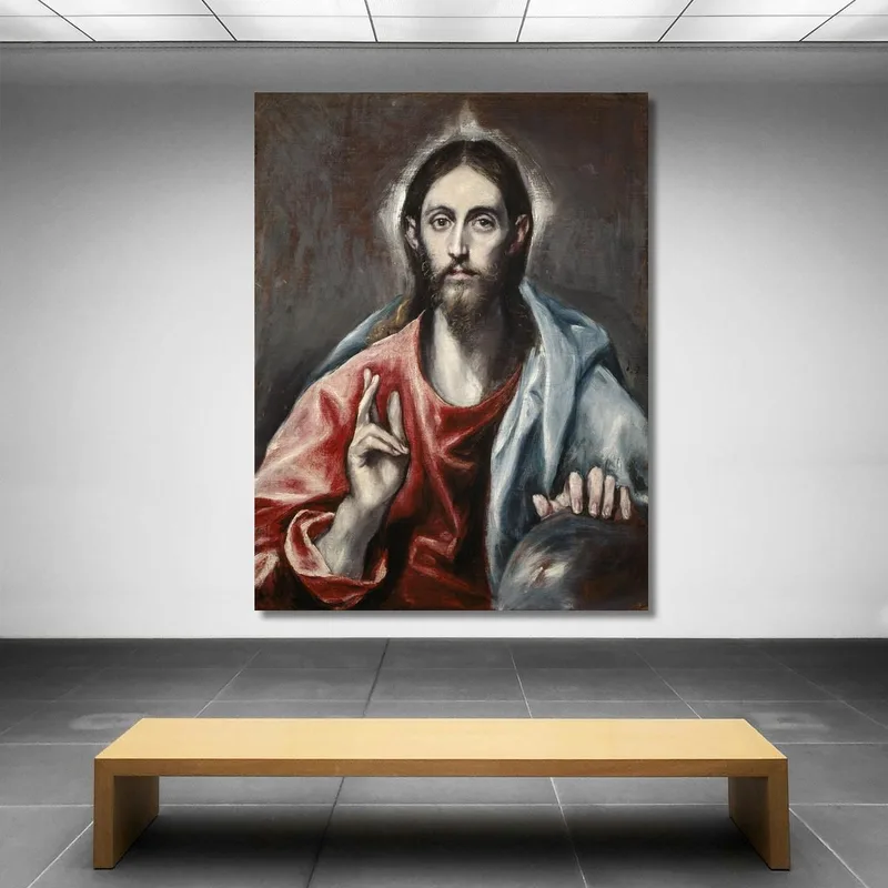 Cristo Benedicente, Il Salvatore Del Mondo El Greco (Domenikos Theotokopoulos)