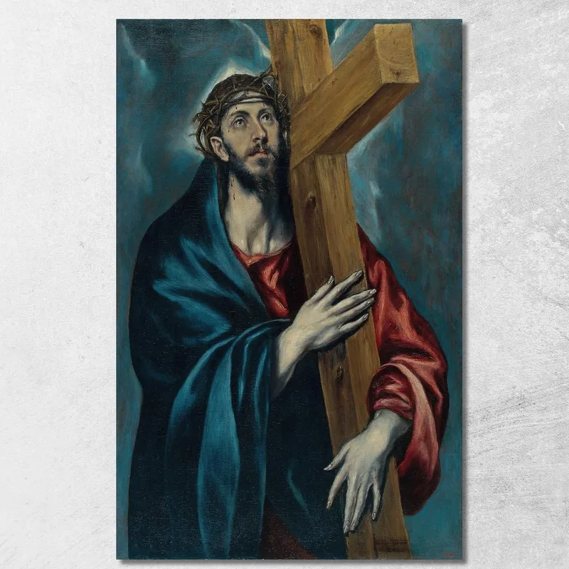 Cristo Con La Cruz A Cuestas 2 El Greco (Domenikos Theotokopoulos) cuadro en lienzo