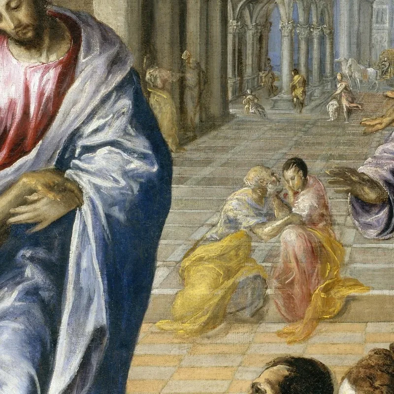 Cristo Sanando Al Ciego El Greco (Domenikos Theotokopoulos)