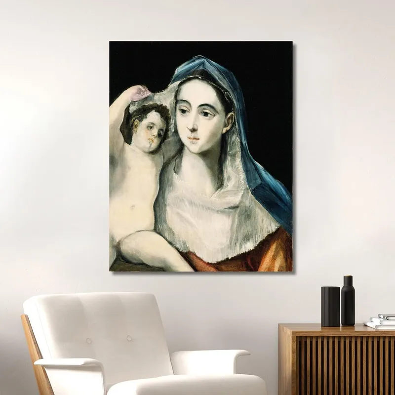 La Virgen Y El Niño El Greco (Domenikos Theotokopoulos)
