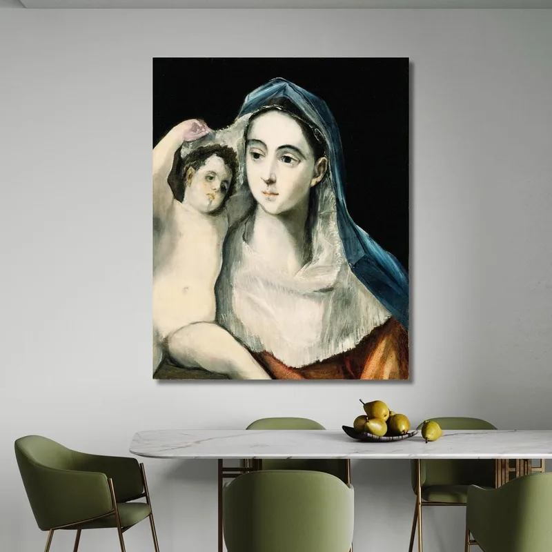 La Virgen Y El Niño El Greco (Domenikos Theotokopoulos)
