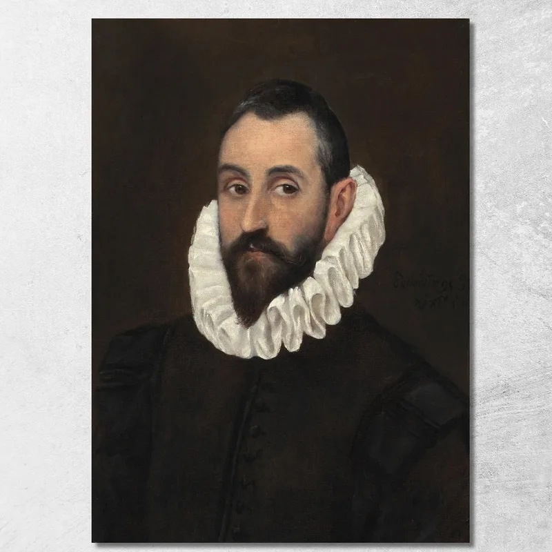 Retrato De Un Caballero El Greco (Domenikos Theotokopoulos) cuadro en lienzo