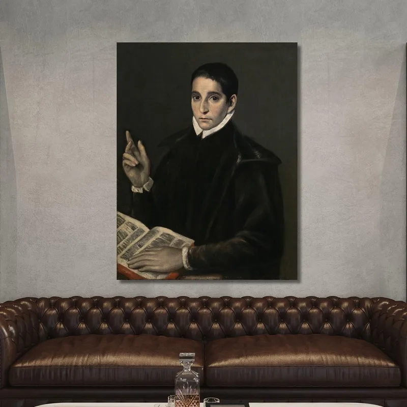 Portrait Of A Young Man Traditionally Identified As Saint Aloysius (Luigi) Gonzaga El Greco (Domenikos Theotokopoulos)