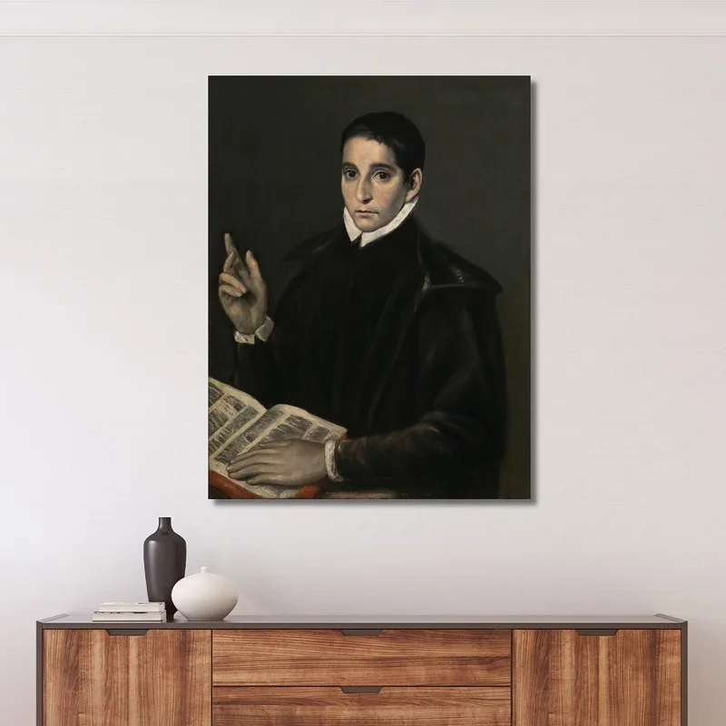 Portrait Of A Young Man Traditionally Identified As Saint Aloysius (Luigi) Gonzaga El Greco (Domenikos Theotokopoulos)