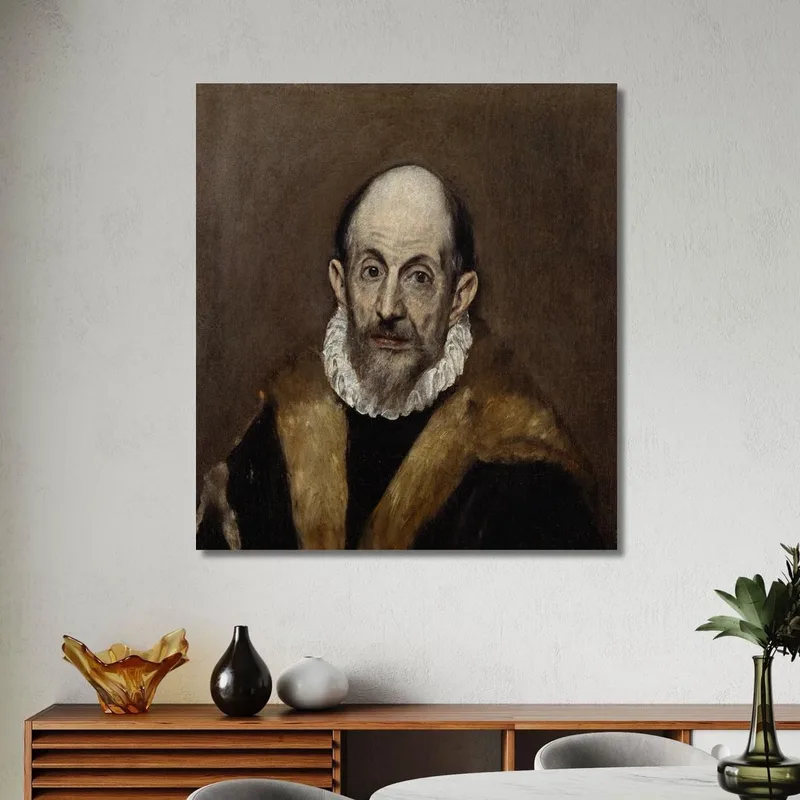 Porträt Eines Alten Mannes El Greco (Domenikos Theotokopoulos)