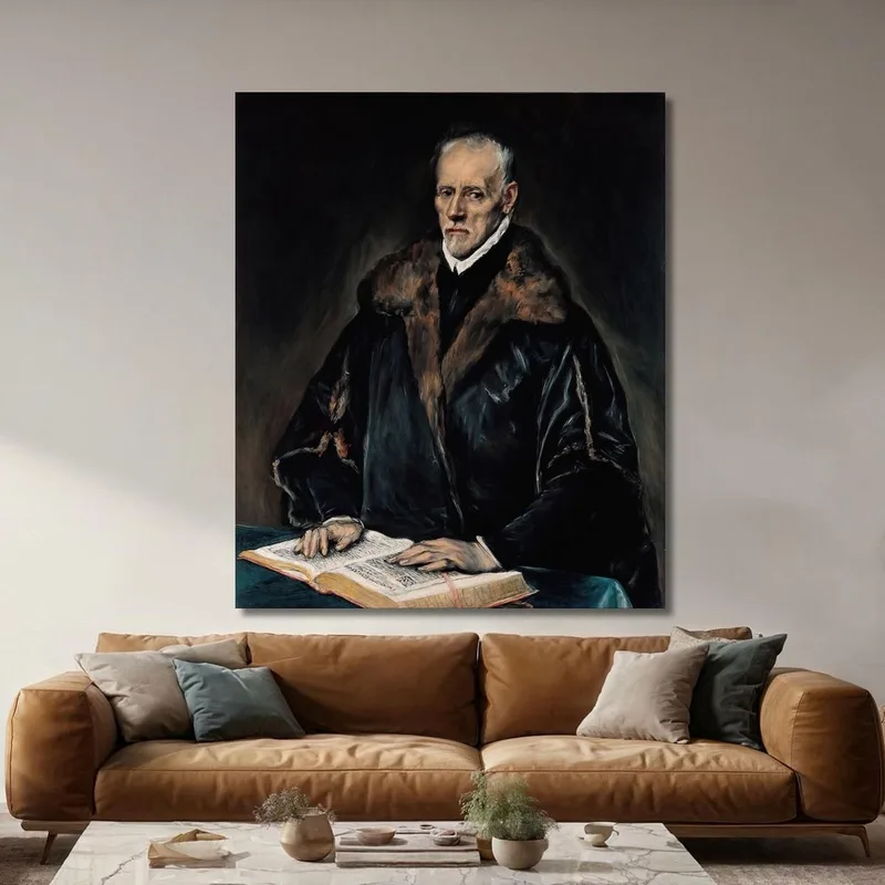 Ritratto Del Dottor Francisco De Pisa El Greco (Domenikos Theotokopoulos)