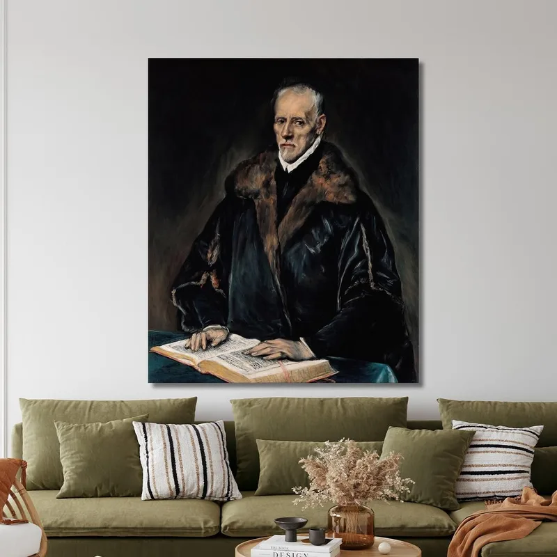 Ritratto Del Dottor Francisco De Pisa El Greco (Domenikos Theotokopoulos)