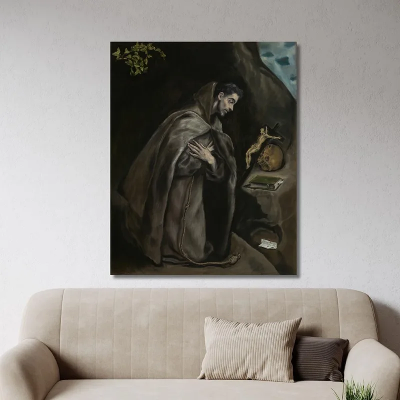 San Francisco Arrodillado En Meditación El Greco (Domenikos Theotokopoulos)