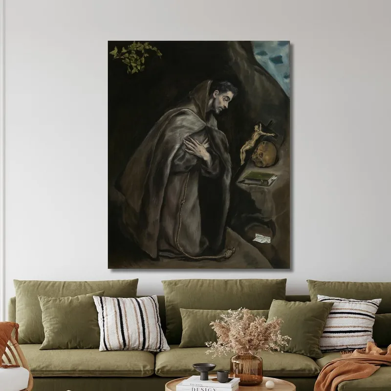 San Francisco Arrodillado En Meditación El Greco (Domenikos Theotokopoulos)
