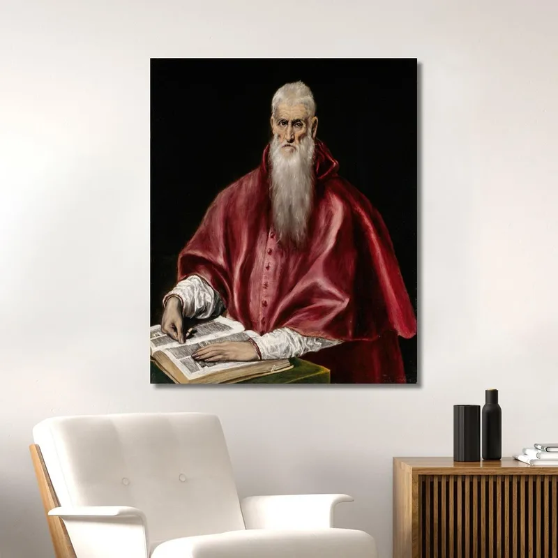 San Jerónimo Como Erudito El Greco (Domenikos Theotokopoulos)