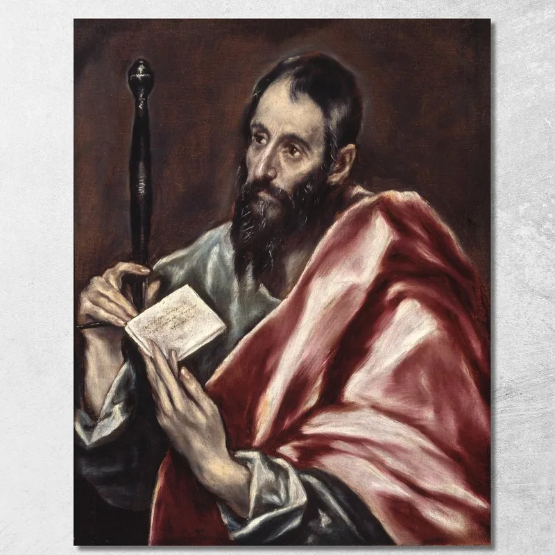 San Paolo El Greco (Domenikos Theotokopoulos) quadro stampa su tela